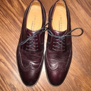Johnston & Murphy Shoes - Men’s dress shoes by J. Murphy in cherry Johnston & Murphy Shoes - Men’s dress shoes by J. Murphy in cherry